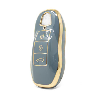 Nano High Quality Cover For Porsche Remote Key 3 Buttons Gray...