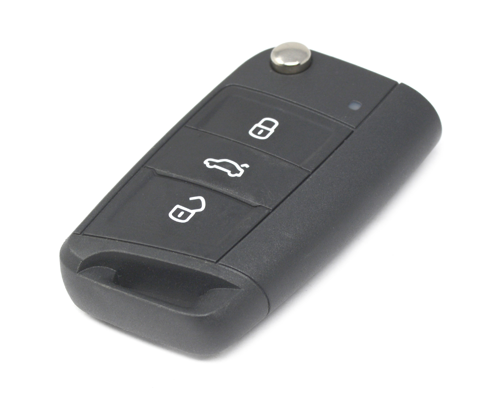 Skoda Original MQB New Type 3 buttons 433MHz Flip Remote Key Unlocked