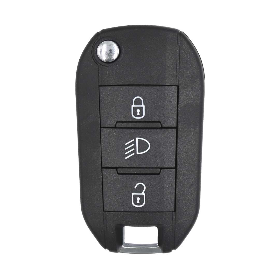 VD3807-Peugeot Flip Remote Key 3 Button 9809825177 With Lighi | VVDI